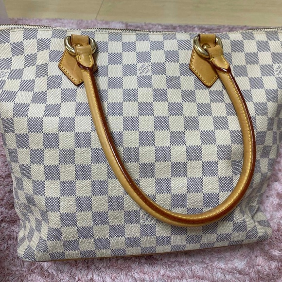 🌸Louis Vuitton Damier Azur Saleya PM🤍🤎🤍🤎EUC #FL2827 - Picture 4 of 10